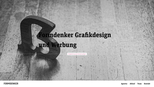 Website Screenshot: FORMDENKER Grafikdesign und Werbung - FORMDENKER Grafikdesign und Werbung - Date: 2023-06-14 10:39:54