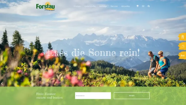 Website Screenshot: Tourismusverband Forstau - Tourismusverband Forstau - Tempo raus! Genuss Rein! - Date: 2023-06-14 10:39:54