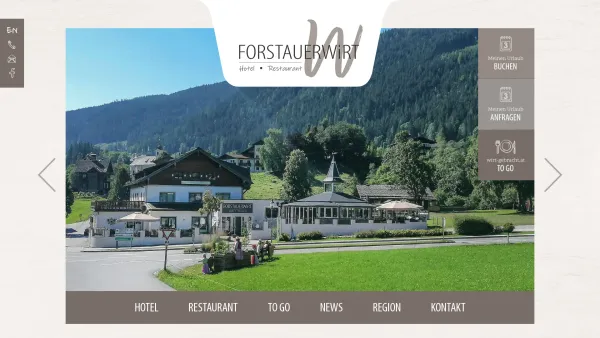 Website Screenshot: Gasthof Buchsteiner Forstauerwirt*** - Hotel & Gasthof Forstauerwirt, Zimmer & Restaurant in Forstau, Salzburg - Date: 2023-06-14 10:39:54