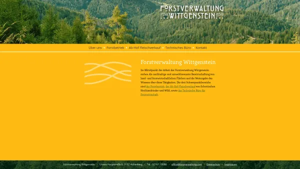 Website Screenshot: Forstverwaltung Wittgenstein - Forstverwaltung Wittgenstein | Forstverwaltung Wittgenstein - Date: 2023-06-14 10:39:54