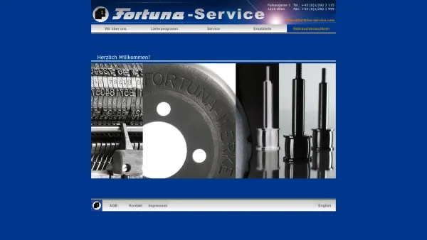 Website Screenshot: Fortuna Service von Lederbearbeitungsanlagen GmbH. - Fortuna-Service von Lederbearbeitungsmaschinen GmbH - Date: 2023-06-22 15:13:29