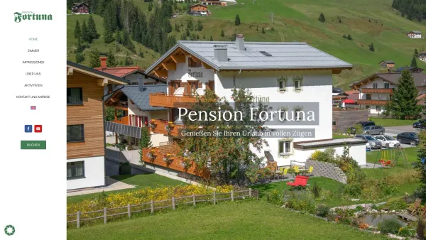 Website Screenshot: Pension Fortuna - Frühstückspension | Pension Fortuna Lech am Arlberg - Date: 2023-06-22 15:13:29