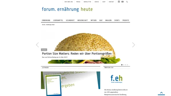 Website Screenshot: forum. ernährung heute - forum. ernährung heute: forum. ernährung heute - Date: 2023-06-22 15:13:29