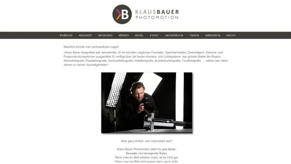 Website Screenshot: Foto Bauer Saalfelden - Schöne Bilder von.... - Klaus Bauer Photomotion Saalfelden - Date: 2023-06-22 15:13:29