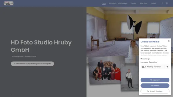 Website Screenshot: Foto Hruby Verlags und Handels GmbH & Co KG - Home | HD Foto Studio Hruby GmbH - Date: 2023-06-14 10:39:54