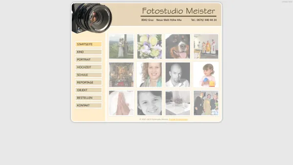 Website Screenshot: Fotostudio Meister - Fotostudio Meister - Startseite - Date: 2023-06-14 10:39:54