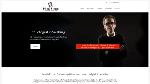 Website Screenshot: Günther Sturm Fotogesellschaft bei Photo Sturm! - Fotograf | Foto | Salzburg - Foto Sturm - Date: 2023-06-22 15:13:29