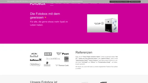 Website Screenshot: Fotobox+ - Man munkelt, die beste Fotobox / Foto Booth / Fotoautomat zum Mieten! - Date: 2023-06-14 10:39:57