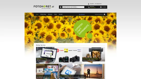 Website Screenshot: Foto Horst GmbH & Co.KG - fotohorst.at der Online Foto- & Kamerafachhändler in Klagenfurt Kärnten, Wien, Graz - seit mehr als 100 Jahren! Premium Partner von Canon, Nikon, Leica ... - Start - Date: 2023-06-15 16:02:34