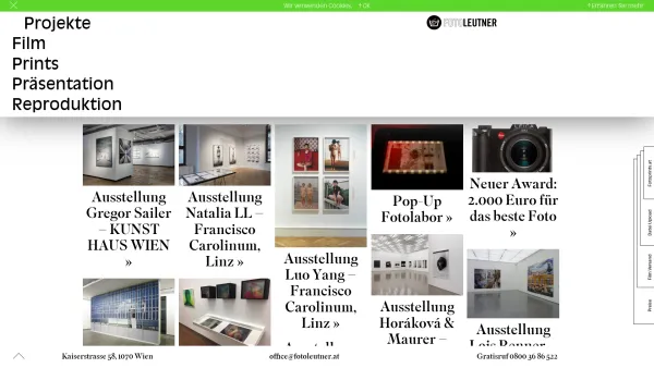 Website Screenshot: Foto-Leutner Gesellschaft Foto Leutner Fachlabor - Foto Leutner - Date: 2023-06-14 10:39:57