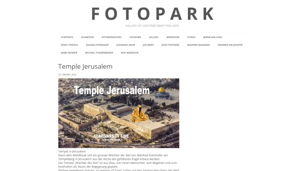 Website Screenshot: Fotopark contemporary fine art photography - F O T O P A R K – gallery of contemporary fine arts - Date: 2023-06-22 15:01:06
