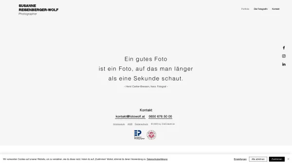 Website Screenshot: Atelier Wolf Fotograf Reisenberger-Wolf Bischofshofen Salzburg - Portfolio | fotowolf - Date: 2023-06-22 15:01:06