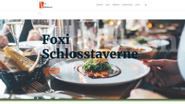 Website Screenshot: Gerhard Foxis Schlosstaverne - Startseite - Foxi's Schlosstaverne - Date: 2023-06-22 15:01:06