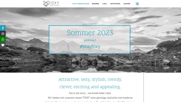 Website Screenshot: foxy club - FOXY Obertauern Apartments - Date: 2023-06-22 15:01:06