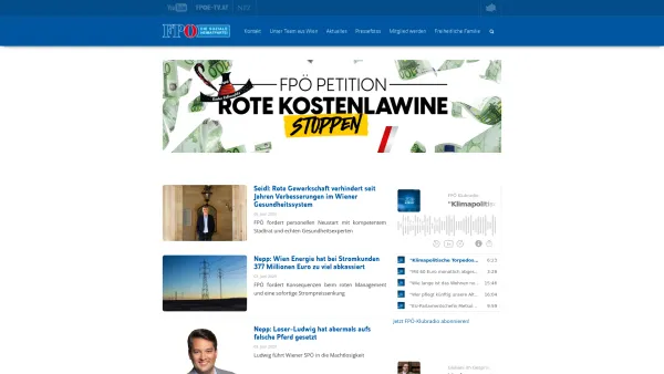 Website Screenshot: Freiheitliche Partei Wien - www.fpoe-wien.at – Freiheitliche Partei Österreichs | Wien - Date: 2023-06-15 16:02:34
