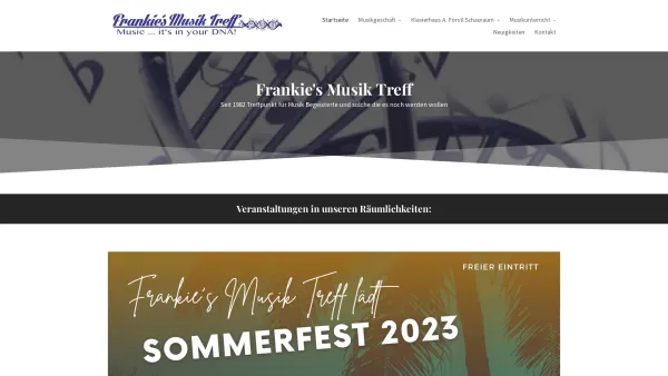 Website Screenshot: Barilits Frankies Musiktreff - Startseite - Date: 2023-06-22 15:01:06