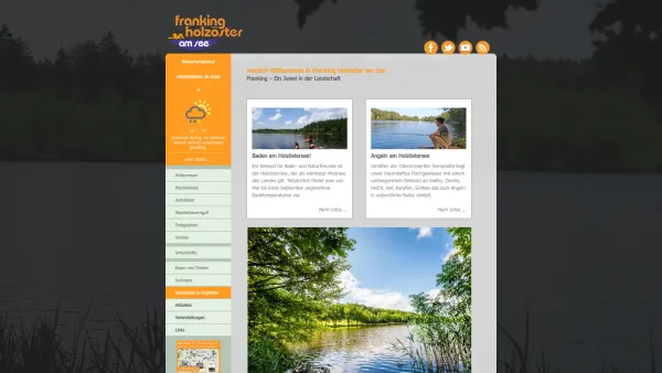 Website Screenshot: Tourismusverband Franking-Holzöster - Urlaub und Erholung in Franking - Holzöster am Holzöstersee in Oberösterreich - Date: 2023-06-22 15:01:06
