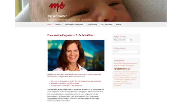 Website Screenshot: Dr. Michaela Schmölzer - Dr. Schmölzer | Fachärztin für Frauenheilkunde und Geburtshilfe - Date: 2023-06-15 16:02:34