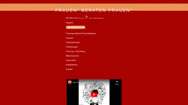 Website Screenshot: Frauenberatung d Vereins Frauen beraten VereFrauen beraten Frauen - Frauen beraten Frauen - Date: 2023-06-22 15:11:37