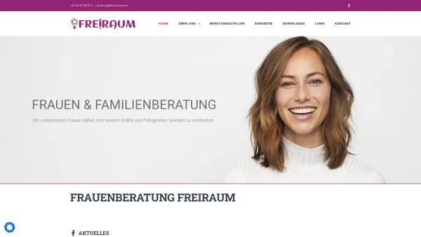 Website Screenshot: Freiraum Frauenberatungsstelle Neunkirchen Niederösterreich Süd - HOME - Frauenberatung Freiraum - Date: 2023-06-22 15:11:37