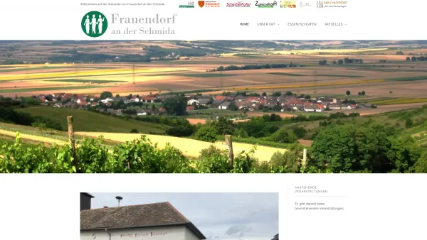 Website Screenshot: Frauendorf Schmida Niederoesterreich Weinviertel Weinbau Heuriger Buschenschank Weinstrasse Wandern Radfahren - Frauendorf an der Schmida - Date: 2023-06-22 15:11:37