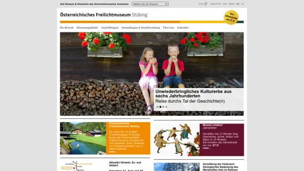 Website Screenshot: Österreichisches Freilichtmuseum Stübing Freilichtmuseum Stübing - Österreichisches Freilichtmuseum Stübing - Hauslandschaften aus 6 Jhdt. | Österreichisches Freilichtmuseum Stübing - Date: 2023-06-22 15:11:37