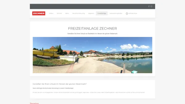 Website Screenshot: Peter Freizeitanlage-Zechner - Freizeitanlage - Peter Zechner GmbH & Co KG - Date: 2023-06-14 10:39:57
