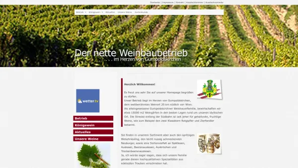 Website Screenshot: Weinbau Fam. Alfred Freudorfer - Date: 2023-06-22 15:01:11