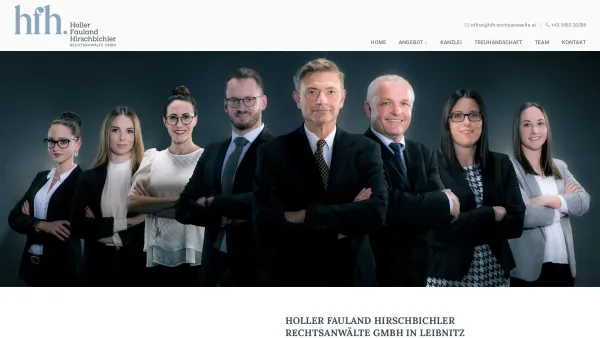 Website Screenshot: Friedl & Holler Rechtsanwalt Partnerschaft - Rechtsanwälte in Leibnitz in der Südsteiermark - Holler Fauland Hirschbichler Rechtsanwälte GmbH - Date: 2023-06-22 15:01:11