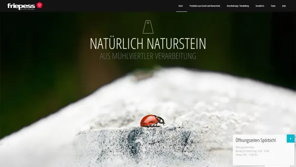 Website Screenshot: www.friepess.at - Home - Friepess Naturstein GmbH - Date: 2023-06-22 15:01:11