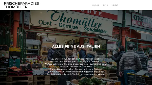 Website Screenshot: Frischeparadies-Feines aus Italien - Frischeparadies Thomüller - Alles feine aus Italien ?? - Date: 2023-06-22 15:11:37
