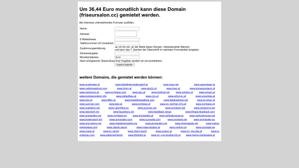 Website Screenshot: Kuster Anneliese Friseursalon Gesundheitszentrum Neue Seite 2 - rent friseursalon.cc - Date: 2023-06-22 15:16:25