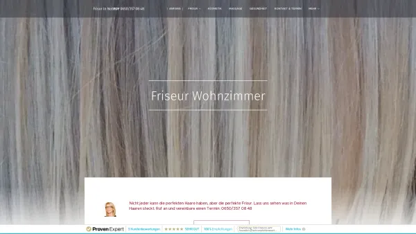 Website Screenshot: Sabines Friseur Wohnzimmer - Innere Schönheit ist fein, aber ein guter Haarschnitt auch. - Date: 2023-06-15 16:02:34