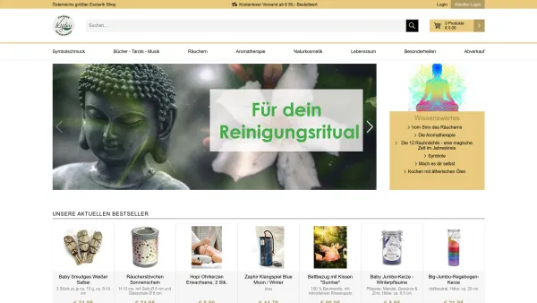 Website Screenshot: Fritz Naturprodukte - Esoterik, Feng Shui & Naturwaren Shop - Lydia´s Naturprodukte - Date: 2023-06-15 16:02:34