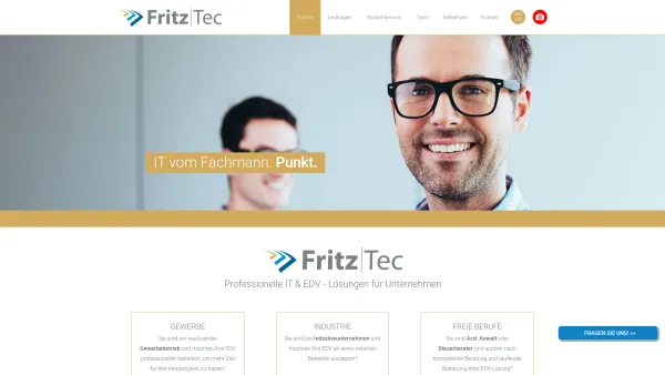 Website Screenshot: Fritz Computer KEG - FritzTec - IT & EDV Lösungen für Unternehmen in Wien & NÖ - Date: 2023-06-22 15:16:25