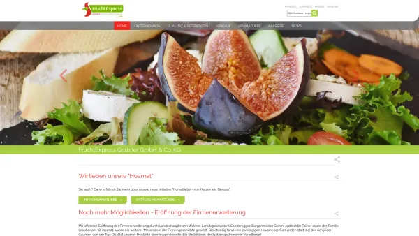 Website Screenshot: fruitex Fruchtexpress Grabher Frastanz - FruchtExpress Grabher GmbH & Co. KG - Date: 2023-06-22 15:16:25