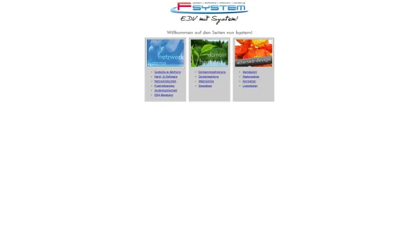 Website Screenshot: fsystem - EDV mit System! - fsystem - Edv mit System! - Date: 2023-06-22 15:01:15
