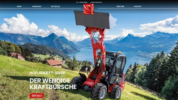 Website Screenshot: FTECH GmbH Baumaschinen und Landmaschinen - Home | F Tech - Date: 2023-06-14 10:36:58