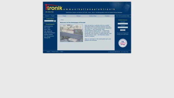 Website Screenshot: Ftronik Kommunikationselektronik, Inh. Anton Fras, Techn. Service u. Handel - Ftronik - Date: 2023-06-22 15:01:15