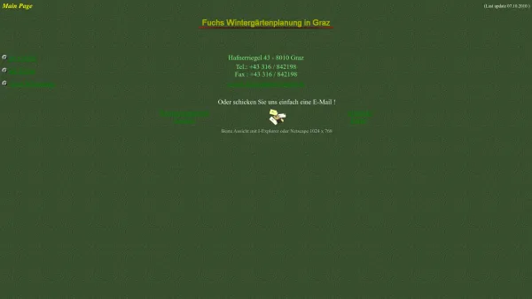 Website Screenshot: Soravia-Fuchs - Fuchs Wintergärten Spezialist - Date: 2023-06-22 15:01:15
