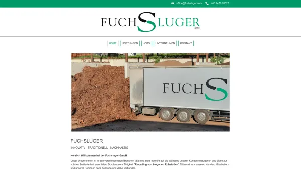 Website Screenshot: Josef Fuchsluger - HOME - Fuchsluger - Date: 2023-06-22 15:01:15