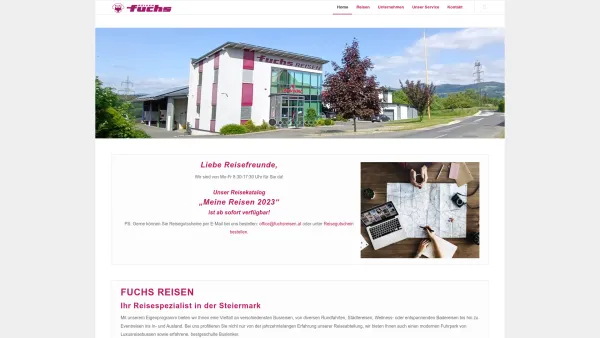 Website Screenshot: Fuchs Reisen GmbH - Fuchs Reisen - Ihr Busreisenspezialist - Date: 2023-06-14 10:40:00