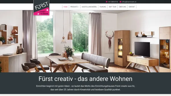 Website Screenshot: Fürst creativ GmbH Ihr Komplettanbieter - Einrichtungshaus bei Fürstenfeld, Südost-Steiermark - Fürst creativ - Date: 2023-06-15 16:02:34
