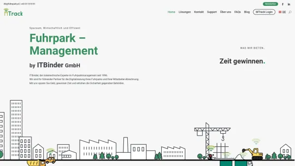 Website Screenshot: ITBinder GmbH - Fuhrpark Management made in Austria | ITBinder GmbH - Date: 2023-06-14 10:40:03