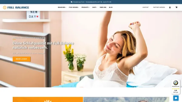 Website Screenshot: Full Balance GmbH - Hersteller von Massage Produkten & Online Shop | Full Balance - Date: 2023-06-26 10:26:19
