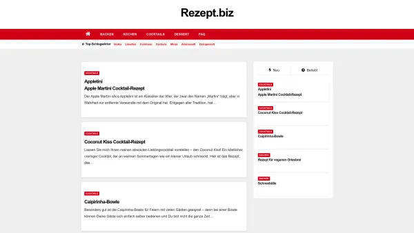 Website Screenshot: Funproject - Rezept.biz - Date: 2023-06-14 10:40:00