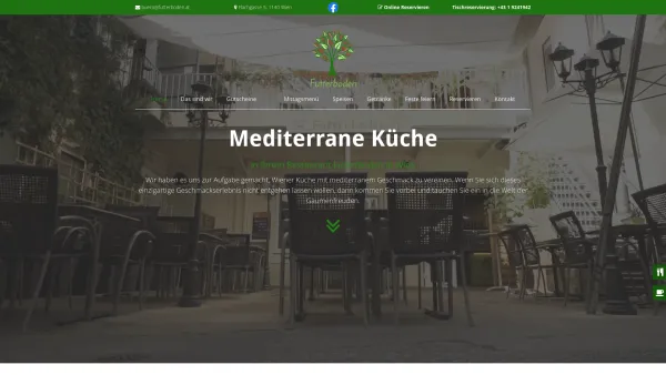 Website Screenshot: Der Futterboden - Restaurant Wien - Futterboden - Date: 2023-06-22 15:11:40