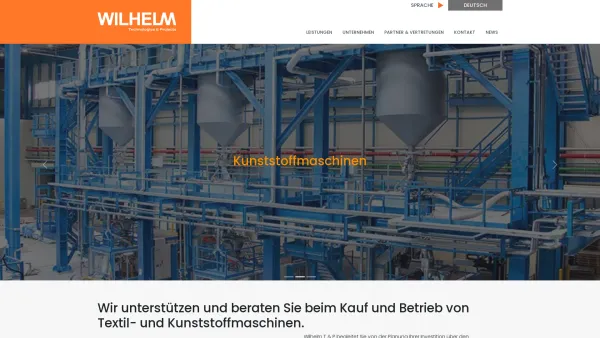 Website Screenshot: Friedrich Wilhelm GmbH & Co.KG - Wilhelm Technology & Projects: wilhelm-tp.com - Date: 2023-06-22 15:11:40