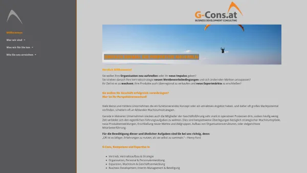 Website Screenshot: G-Cons Business Development / Consulting Österreich - G-Cons Business Development Consulting | Wien / Niederösterreich - Date: 2023-06-23 12:01:20