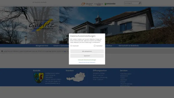 Website Screenshot: Gemeindeamt Marktgemeinde Gablitz - Gablitz - GEM2GO WEB - Startseite - Date: 2023-06-22 15:11:40